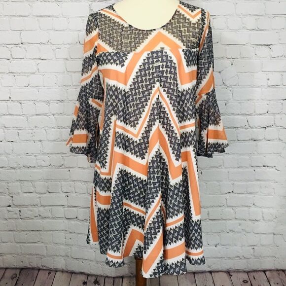 PAPER CROWN ANTHROPOLOGIE ENDORA SWING DRESS - Picture 3 of 8